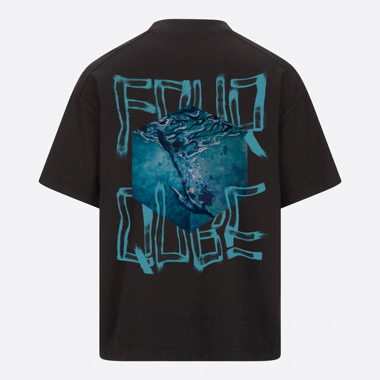 'Under water' Graphic T-shirt. (Black)