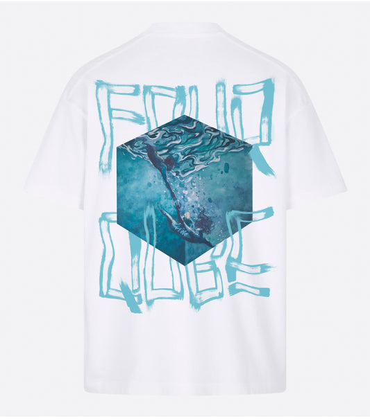 'Under water' Graphic T-shirt. (White)