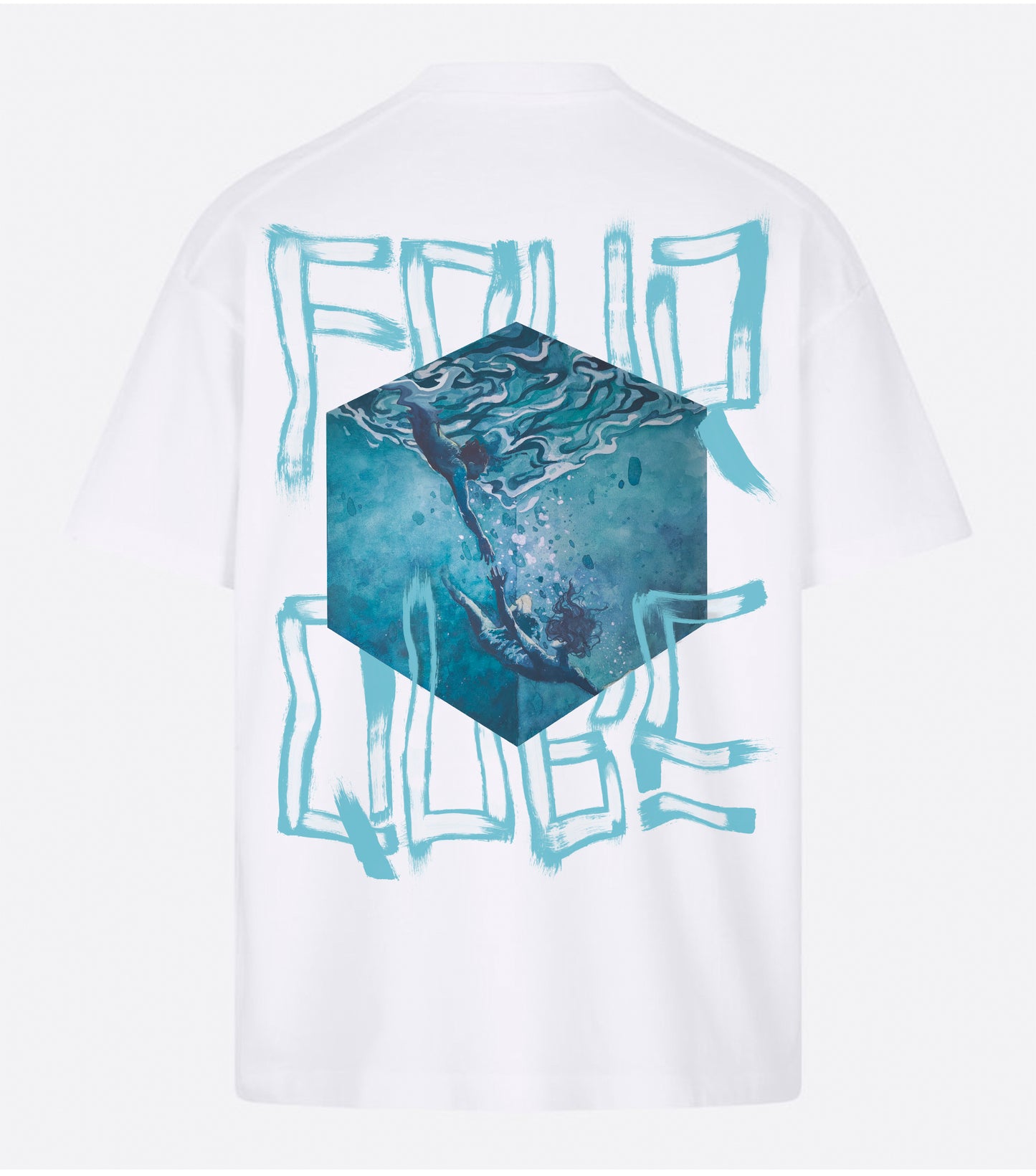 'Under water' Graphic T-shirt. (White)